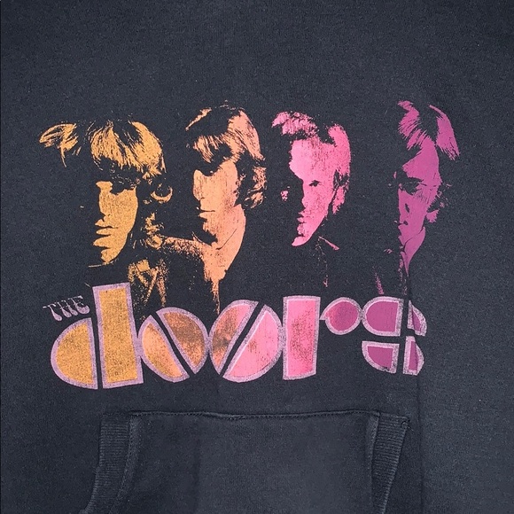 Gently Loved Cotton On Black Hoodie with Pink Graphic - Picture 2 of 9